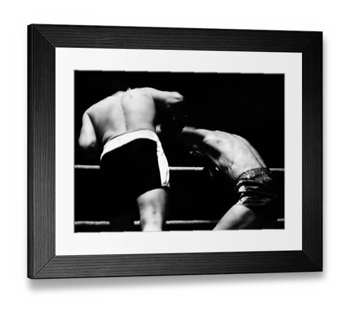 Framed Print : Dick Richardson v Joe Erskine held at Maindy Stadium, Cardiff. 7th May 1956