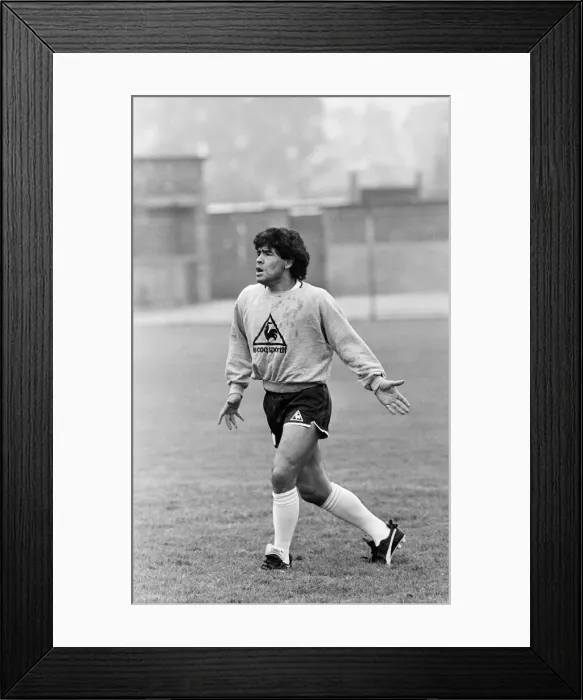 Framed Print : Football World Cup 1986 Diego Maradona Argentina training in Mexico. 19th June 1986 Framed Print : Football World Cup 1986 Diego Maradona Argentina training in Mexico. 19th June 1986