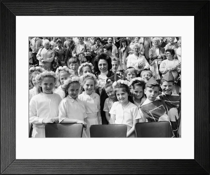 Framed Print : Liverpool May Horse Parade, City Centre, Liverpool, Saturday 9th May 1987. May Queens