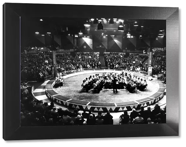 The youth of Glossop School Band to play the last music in the Kings Hall at Belle Vue
