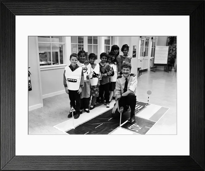 Framed Print : Pedestrians - and vehicles - crossing... Mount Pleasant Junior School pupils have had a Framed Print : Pedestrians - and vehicles - crossing... Mount Pleasant Junior School pupils have had a