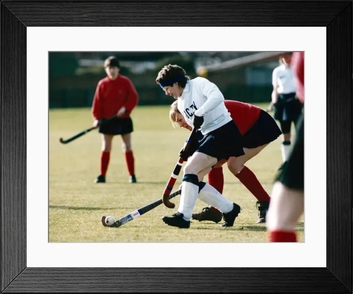 Framed Print : Northallerton v Bedale Hockey match. 22nd February 1992 Framed Print : Northallerton v Bedale Hockey match. 22nd February 1992