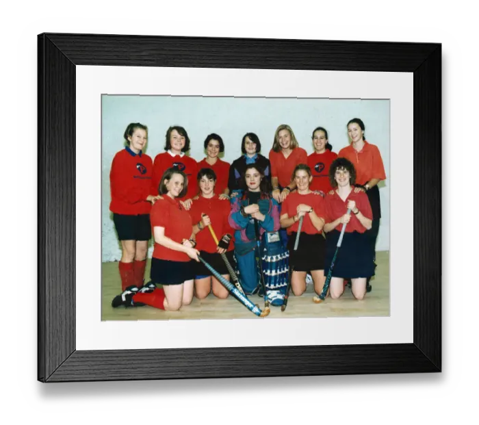 Framed Print : The under-18s of Stockton Womens Hockey Club are the champions of the North without