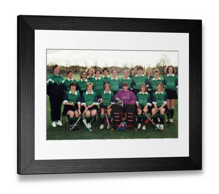 Framed Print : Team picture of Roseberry Ladies Hockey Squad Squad are Rachel Walters
