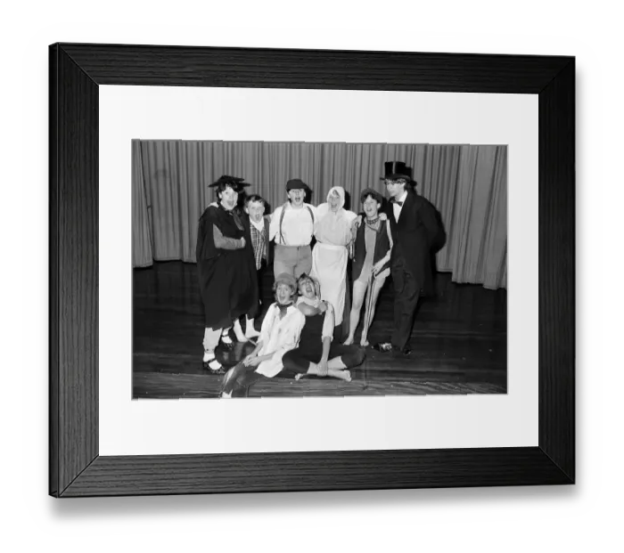 Framed Print : Young Amy Taylor in the guise of Tom Sawyer (front right) and Vanessa Pearson Framed Print : Young Amy Taylor in the guise of Tom Sawyer (front right) and Vanessa Pearson