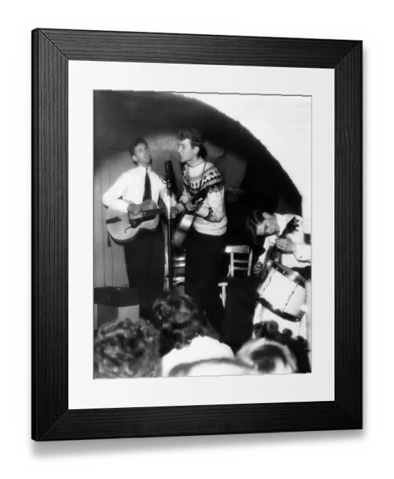 Framed Print : 18 year old Colin Rimmer of Holylake singing with the Coney Island Skiffle Group in Framed Print : 18 year old Colin Rimmer of Holylake singing with the Coney Island Skiffle Group in