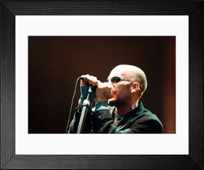 Framed Print : Michael Stipe, R. E. M. in concert at the Galpharm Stadium. 25th July 1995 Framed Print : Michael Stipe, R. E. M. in concert at the Galpharm Stadium. 25th July 1995