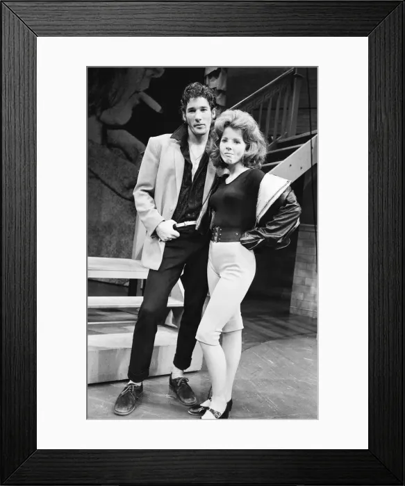 Framed Print : The cast of the American musical Grease rehearsing at the New London theatre off Drury Framed Print : The cast of the American musical Grease rehearsing at the New London theatre off Drury