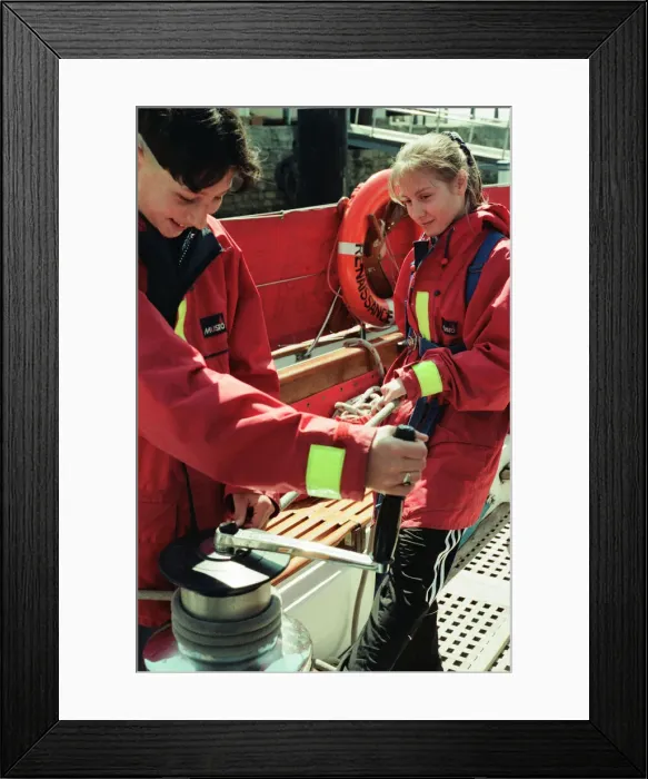 Framed Print : The Faramir Trust at Hartlepool Marina was set up for people to go sailing