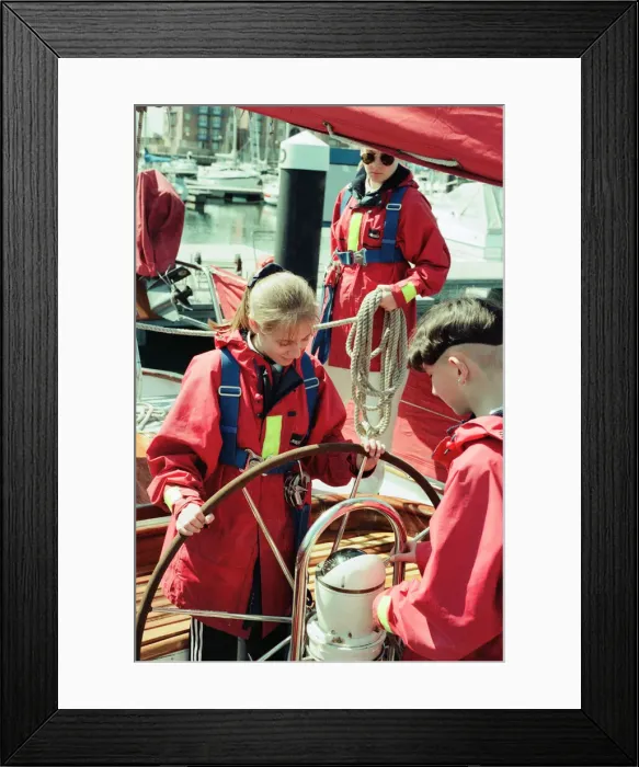 Framed Print : The Faramir Trust at Hartlepool Marina was set up for people to go sailing Framed Print : The Faramir Trust at Hartlepool Marina was set up for people to go sailing