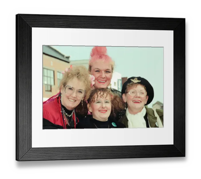 Framed Print : Performers from Redcar and Cleveland MIND, take part in street cabaret event to preview