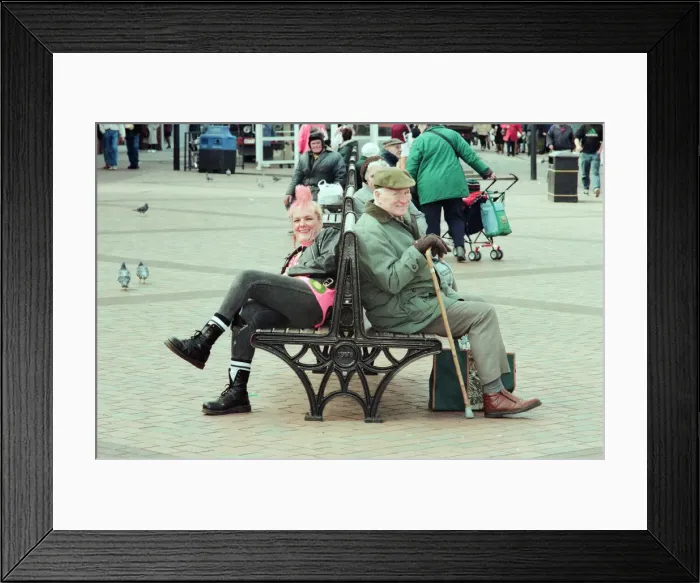 Framed Print : Performers from Redcar and Cleveland MIND, take part in street cabaret event to preview