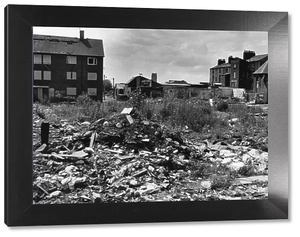 Toxteth ten years on - derelict land at the rear of the Parliament Street  /  Lodge Lane