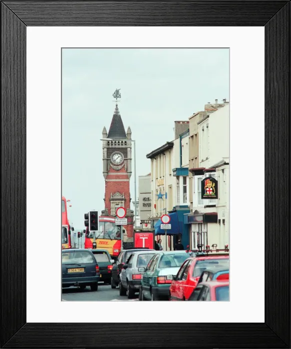 Framed Print : Redcar Clock Tower, 25th April 1994 Framed Print : Redcar Clock Tower, 25th April 1994
