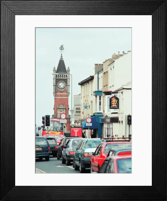 Framed Print : Redcar Clock Tower, 25th April 1994 Framed Print : Redcar Clock Tower, 25th April 1994