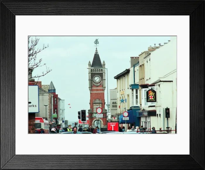 Framed Print : Redcar Clock Tower, 25th April 1994 Framed Print : Redcar Clock Tower, 25th April 1994