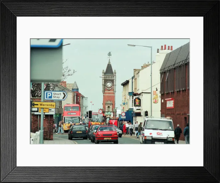 Framed Print : Redcar Clock Tower, 25th April 1994 Framed Print : Redcar Clock Tower, 25th April 1994