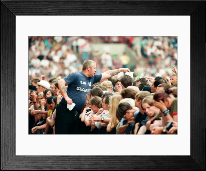 Framed Print : R. E. M. in concert at the Galpharm Stadium. 25th July 1995 Framed Print : R. E. M. in concert at the Galpharm Stadium. 25th July 1995