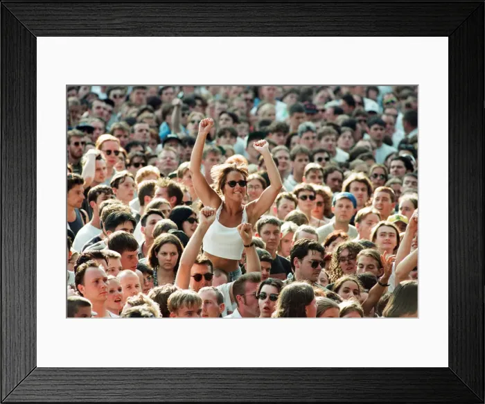 Framed Print : R. E. M. in concert at the Galpharm Stadium. 25th July 1995 Framed Print : R. E. M. in concert at the Galpharm Stadium. 25th July 1995