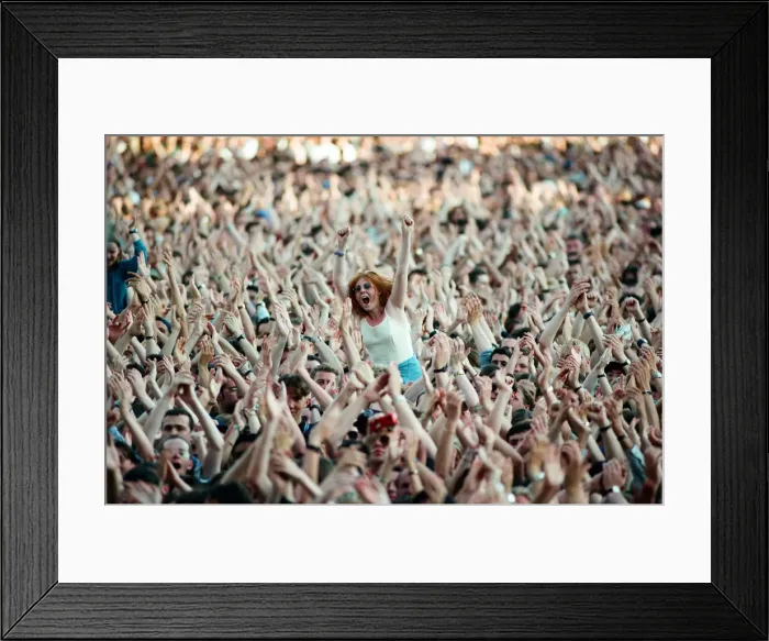 Framed Print : R. E. M. in concert at the Galpharm Stadium. 25th July 1995 Framed Print : R. E. M. in concert at the Galpharm Stadium. 25th July 1995