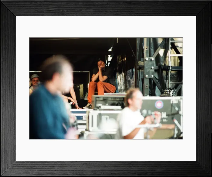 Framed Print : Michael Stipe backstage. R. E. M. in concert at the Galpharm Stadium. 25th July 1995 Framed Print : Michael Stipe backstage. R. E. M. in concert at the Galpharm Stadium. 25th July 1995