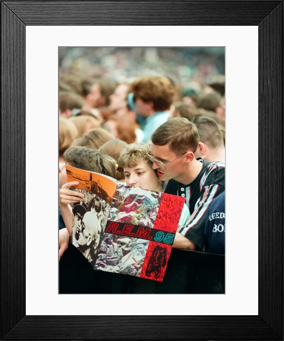 Framed Print : R. E. M. in concert at the Galpharm Stadium. 25th July 1995 Framed Print : R. E. M. in concert at the Galpharm Stadium. 25th July 1995