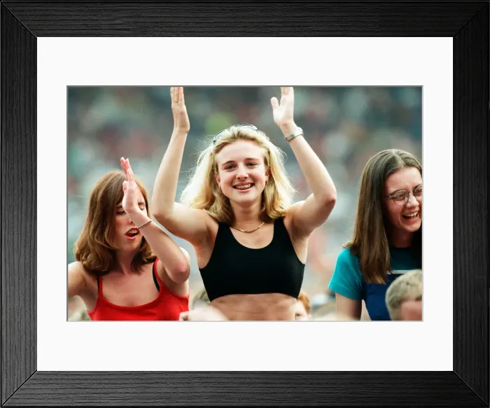 Framed Print : The Beautiful South performing live at the Alfred McAlpine Stadium. 12th July 1997 Framed Print : The Beautiful South performing live at the Alfred McAlpine Stadium. 12th July 1997