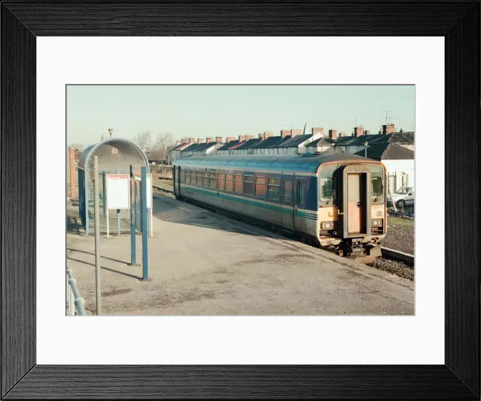 Framed Print : Eaglescliffe railway station, Eaglescliffe, Stockton on Tees, 25th January 1994 Framed Print : Eaglescliffe railway station, Eaglescliffe, Stockton on Tees, 25th January 1994