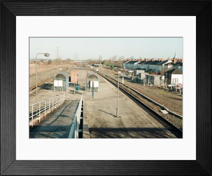 Framed Print : Eaglescliffe railway station, Eaglescliffe, Stockton on Tees, 25th January 1994 Framed Print : Eaglescliffe railway station, Eaglescliffe, Stockton on Tees, 25th January 1994