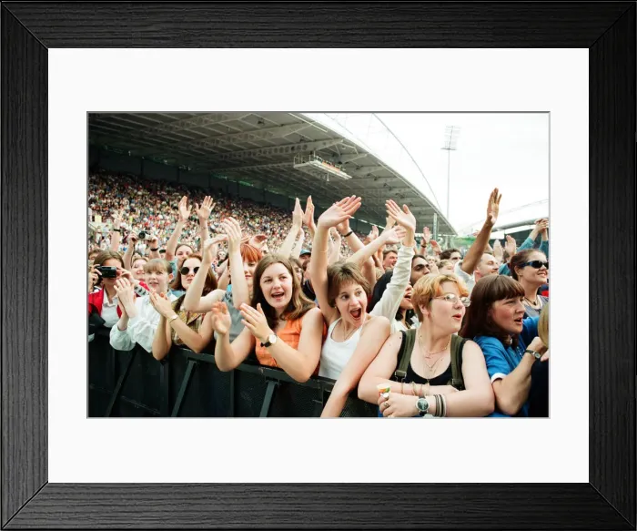 Framed Print : The Beautiful South performing live at the Alfred McAlpine Stadium. 12th July 1997 Framed Print : The Beautiful South performing live at the Alfred McAlpine Stadium. 12th July 1997