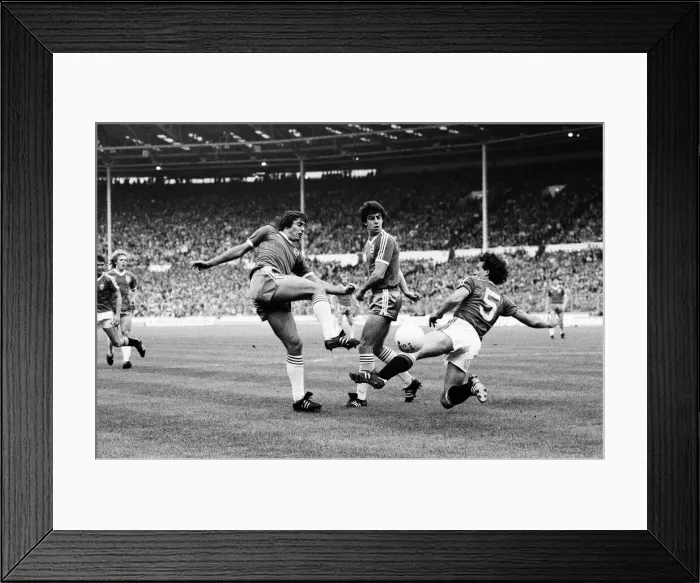 Framed Print : Brighton & Hove Albion 0-4 Manchester United, 1983 FA Cup Final Replay at Wembley Stadium