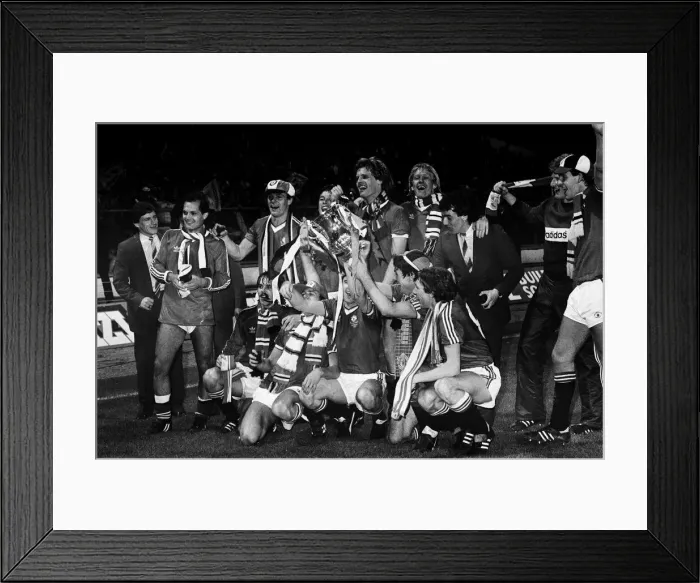 Framed Print : Brighton & Hove Albion 0-4 Manchester United, 1983 FA Cup Final Replay at Wembley Stadium Framed Print : Brighton & Hove Albion 0-4 Manchester United, 1983 FA Cup Final Replay at Wembley Stadium
