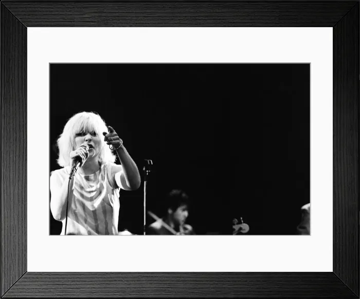 Framed Print : Debbie Harry in concert with Blondie, at the Odeon, Birmingham Framed Print : Debbie Harry in concert with Blondie, at the Odeon, Birmingham