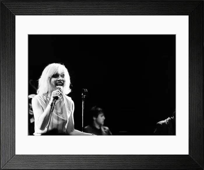 Framed Print : Debbie Harry in concert with Blondie, at the Odeon, Birmingham Framed Print : Debbie Harry in concert with Blondie, at the Odeon, Birmingham