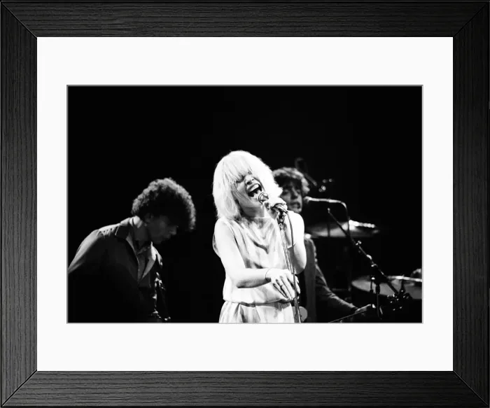 Framed Print : Debbie Harry in concert with Blondie, at the Odeon, Birmingham Framed Print : Debbie Harry in concert with Blondie, at the Odeon, Birmingham