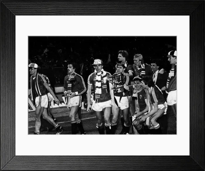 Framed Print : Brighton & Hove Albion 0-4 Manchester United, 1983 FA Cup Final Replay at Wembley Stadium Framed Print : Brighton & Hove Albion 0-4 Manchester United, 1983 FA Cup Final Replay at Wembley Stadium