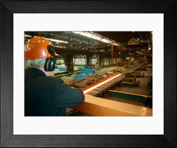 Framed Print : Beam Mill British Steel at Teesside, 7th May 1997 Framed Print : Beam Mill British Steel at Teesside, 7th May 1997