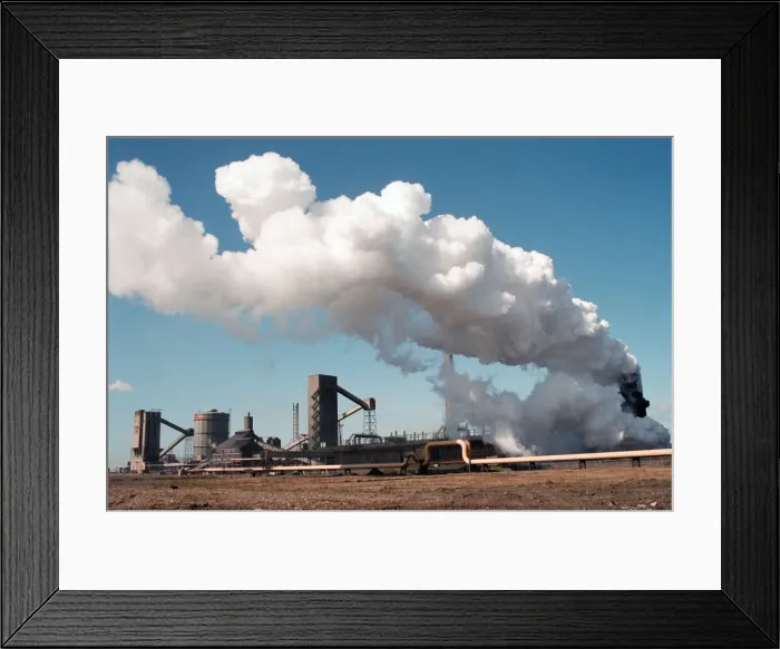 Framed Print : Cleveland Iron No 4 blast furnace at BSC Cleveland Works. 10th April 1994 Framed Print : Cleveland Iron No 4 blast furnace at BSC Cleveland Works. 10th April 1994