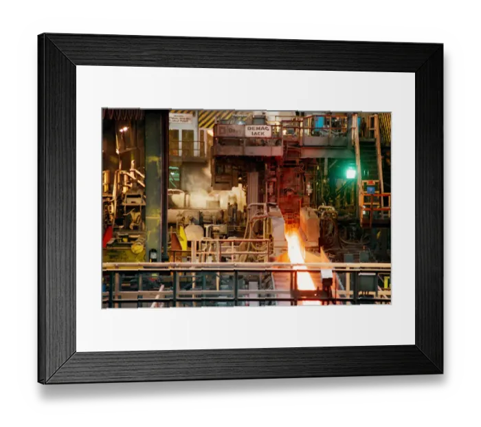 Framed Print : Beam Mill British Steel at Teesside, 7th May 1997 Framed Print : Beam Mill British Steel at Teesside, 7th May 1997