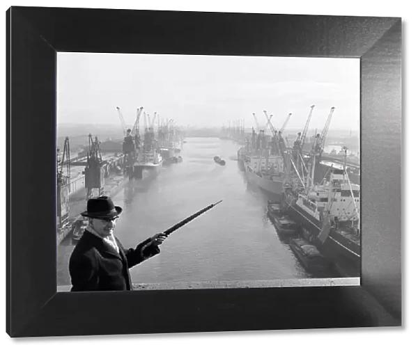Mr Norman Packer, worker at the Dock office, at King George Dock in Hull, East Yorkshire