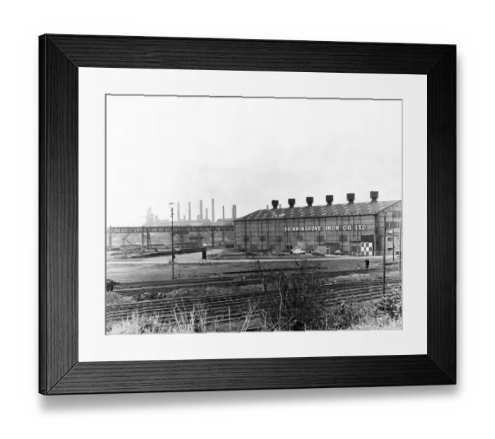Framed Print : Skinningrove Iron Works, 8th October 1968
