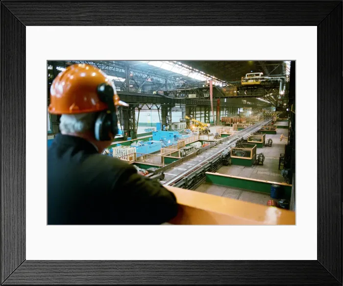 Framed Print : Beam Mill British Steel at Teesside, 7th May 1997 Framed Print : Beam Mill British Steel at Teesside, 7th May 1997