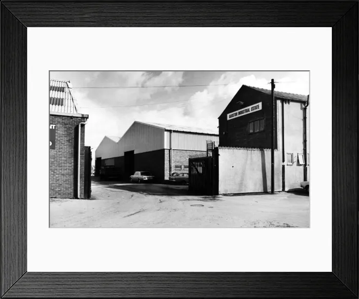 Framed Print : Main Entrance to Garston Industrial estate which lies within a secured and patrolled area Framed Print : Main Entrance to Garston Industrial estate which lies within a secured and patrolled area