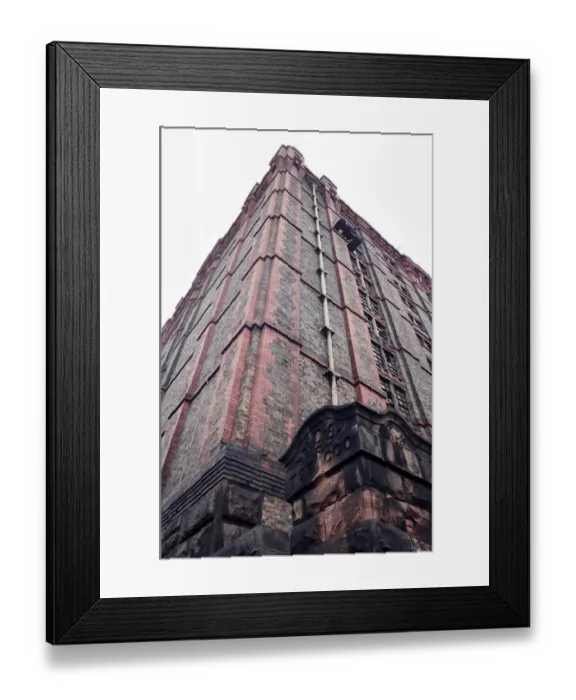 Framed Print : General view at Stanley Dock in Liverpool, showing the tobacco warehouse building