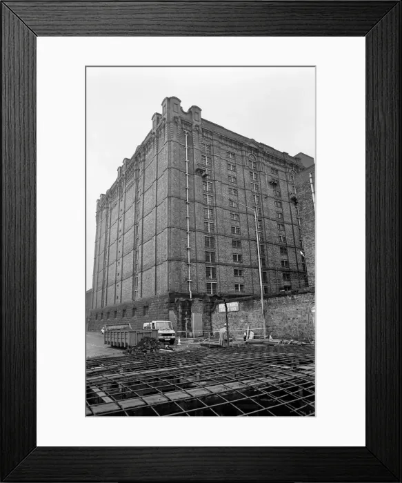 Framed Print : General view at Stanley Dock in Liverpool, showing the tobacco warehouse building Framed Print : General view at Stanley Dock in Liverpool, showing the tobacco warehouse building