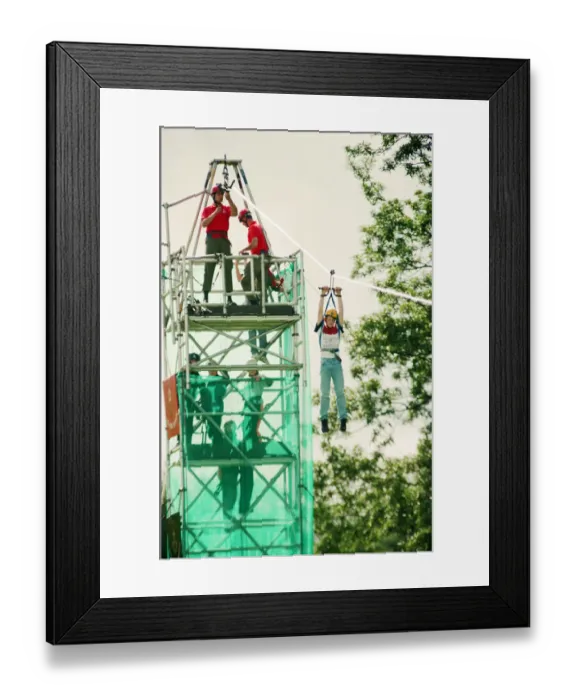 Framed Print : Agricultural Show Cleveland, 24th July 1993. Mark Taylor takes to the air on the Death