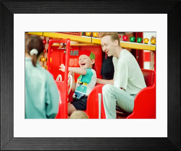 Framed Print : Agricultural Show Cleveland, 24th July 1993. Four and a half years old Philip Smith