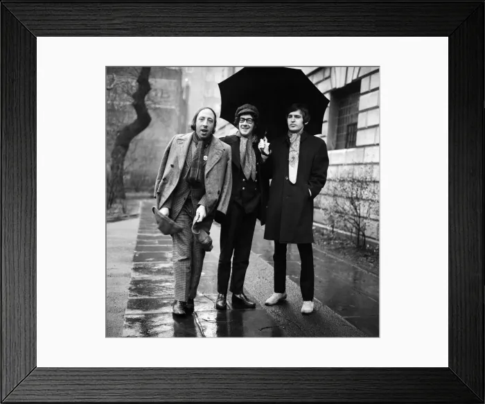 Framed Print : Mike McGear of Pop Group Scaffold January 1968 with other group members John Gorman