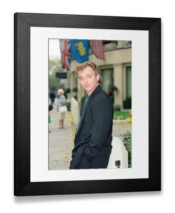 Framed Print : Rik Mayall who plays the Conservative MP Alan B Stard in the TV situation comedy