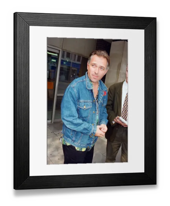 Framed Print : Rik Mayall, an English comedian, writer and actor. 2nd May 1995